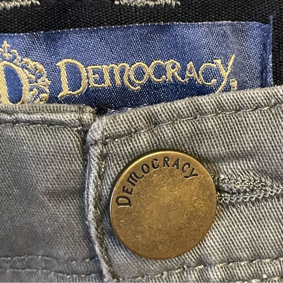 Democracy Ab Solution Joggers Size 2 Green Elastic Ankle Pockets Lightweight - Picture 2 of 11